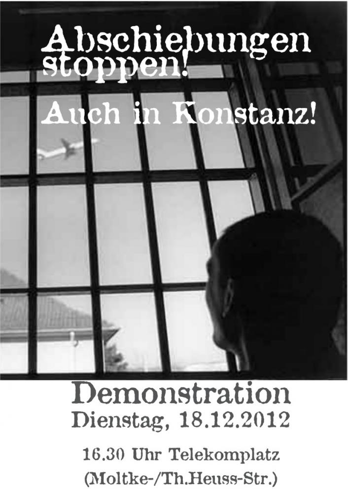 Demonstration: Abschiebung stoppen! Auch in Konstanz!