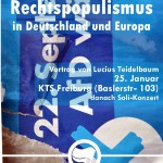 Vortrag: „Rechtspopulismus in Deutschland und Europa“ in Freiburg