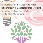 Vortrag in Freiburg: Zur aktuellen politischen Situation in der Türkei